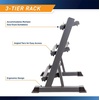 image:imageMarcy Weight Storage Organizer Racks for Dumbbells Kettlebells Weight PlatesDark Grey 3Tier DB Rack