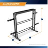 image:imageMarcy Weight Storage Organizer Racks for Dumbbells Kettlebells Weight PlatesDark Grey Combo Weight Rack