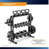 image:imageMarcy Weight Storage Organizer Racks for Dumbbells Kettlebells Weight PlatesDark Grey Combo Weight Rack