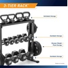 image:imageMarcy Weight Storage Organizer Racks for Dumbbells Kettlebells Weight PlatesDark Grey Combo Weight Rack