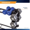image:imageMarcy Weight Storage Organizer Racks for Dumbbells Kettlebells Weight PlatesDark Grey Compack DB Rack