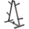 image:imageMarcy Olympic Weight Plate Tree for 2Inch Plates Weight Storage RackAFrame  Black