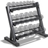 image:imageMarcy Weight Storage Organizer Racks for Dumbbells Kettlebells Weight PlatesDark Grey 3Tier DB Rack