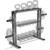 image:imageMarcy Weight Storage Organizer Racks for Dumbbells Kettlebells Weight PlatesDark Grey Combo Weight Rack