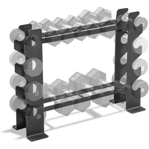 image:imageMarcy Weight Storage Organizer Racks for Dumbbells Kettlebells Weight PlatesDark Grey Compack DB Rack