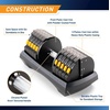 image:imageMarcy Adjustable Dumbbell System  6in1 Free Weights for Home Gym 50 lbs Single or 100 lbs Pair Options for Strength Training100lb  Set of 2