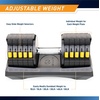 image:imageMarcy Adjustable Dumbbell System  6in1 Free Weights for Home Gym 50 lbs Single or 100 lbs Pair Options for Strength Training100lb  Set of 2