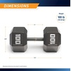 image:imageMarcy Cast Iron Hex Dumbbells Collection  Available size from 3lb to 100lb SOLD INDIVIDUALLY100lbs