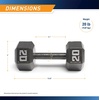 image:imageMarcy Cast Iron Hex Dumbbells Collection  Available size from 3lb to 100lb SOLD INDIVIDUALLY20lbs