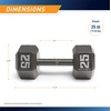 image:imageMarcy Cast Iron Hex Dumbbells Collection  Available size from 3lb to 100lb SOLD INDIVIDUALLY25lbs