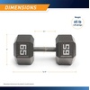 image:imageMarcy Cast Iron Hex Dumbbells Collection  Available size from 3lb to 100lb SOLD INDIVIDUALLY65lbs