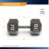 image:imageMarcy Cast Iron Hex Dumbbells Collection  Available size from 3lb to 100lb SOLD INDIVIDUALLY70lbs