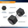 image:imageMarcy Rubber Hex Dumbbell  Available for 25lb  50lb50lb  Single