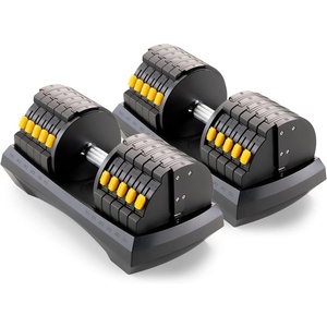 image:imageMarcy Adjustable Dumbbell System  6in1 Free Weights for Home Gym 50 lbs Single or 100 lbs Pair Options for Strength Training100lb  Set of 2
